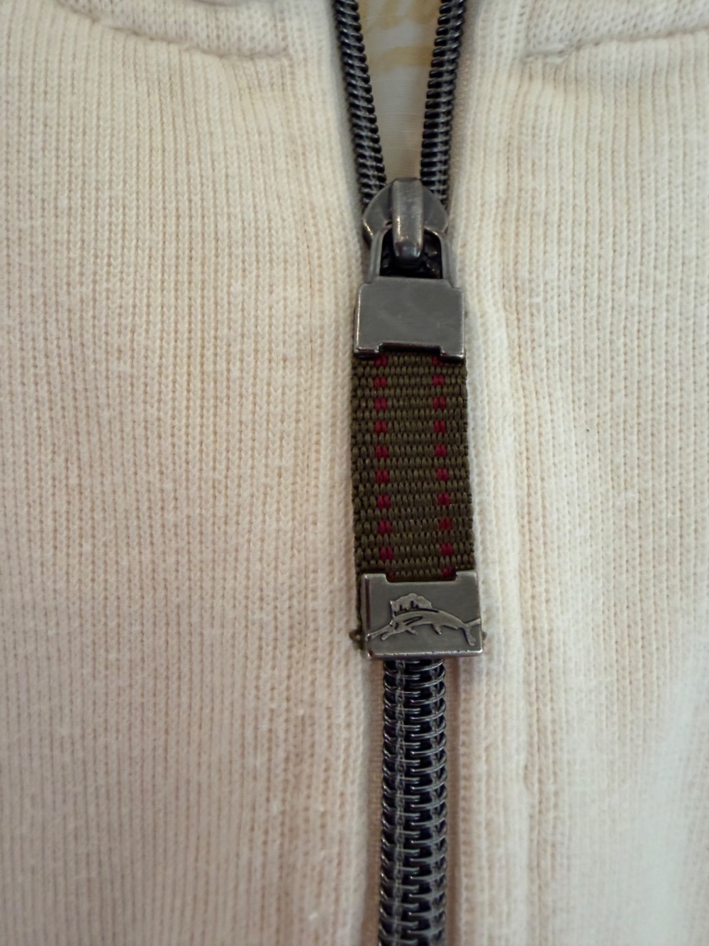 Tommy Bahama Men's Ivory Pullover Aruba Half Zip Knit Relax Fit, Size XL - Picture 10 of 15